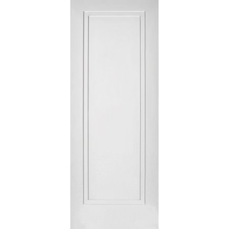 TRIMLITE 28" x 80" Primed 1-Panel 2-Step Interior Shaker Slab Door 2468pri8491